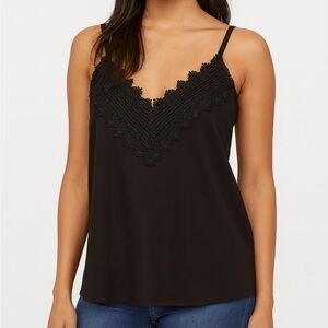 ✨ NWT Nine Britton Black Lace Cami – Size Small ✨